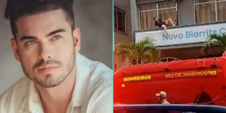 Corpo de Bombeiros socorre Sidney Sampaio após queda em hotel de Copacabana;