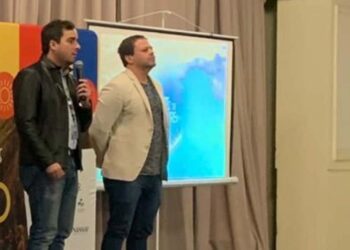 Presidente da Empetur, Eduardo Loyo discursa durante lançamento do roadshow