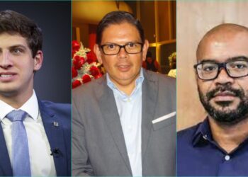 João Campos (esq), Ennio Benning (centro) e Gilberto dos Prazeres (dir).