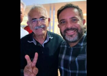O prefeito Yves Ribeiro (MDB) e o assessor Marcelo Cândido
