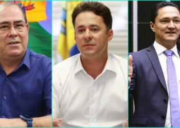 Mano Medeiros (à esq.) e os irmãos Anderson Ferreira e André Ferreira