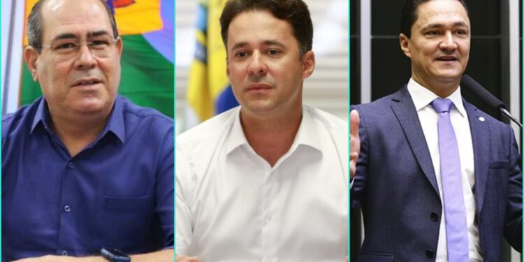 Mano Medeiros (à esq.) e os irmãos Anderson Ferreira e André Ferreira