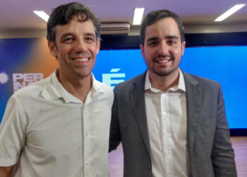 O Secretário de Turismo, Daniel Coelho, e o presidente da Empetur, Eduardo Loyo.