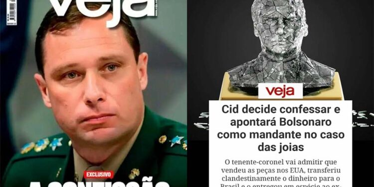 Possível confissão de Mauro Cid é capa da Veja