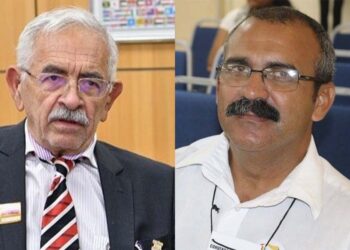 O prefeito Yves Ribeiro (esq.) e Clécio Araújo da Silva (dir.)