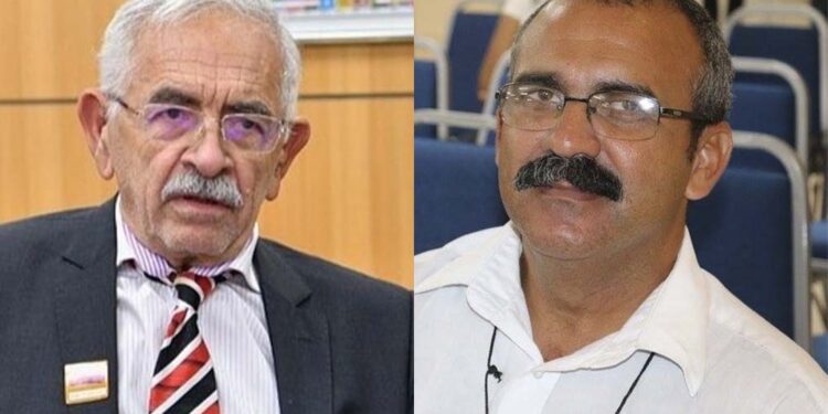 O prefeito Yves Ribeiro (esq.) e Clécio Araújo da Silva (dir.)