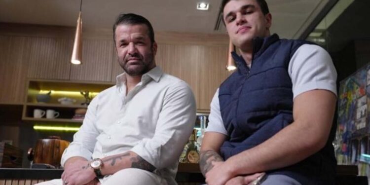 Thiago Brennand e o filho