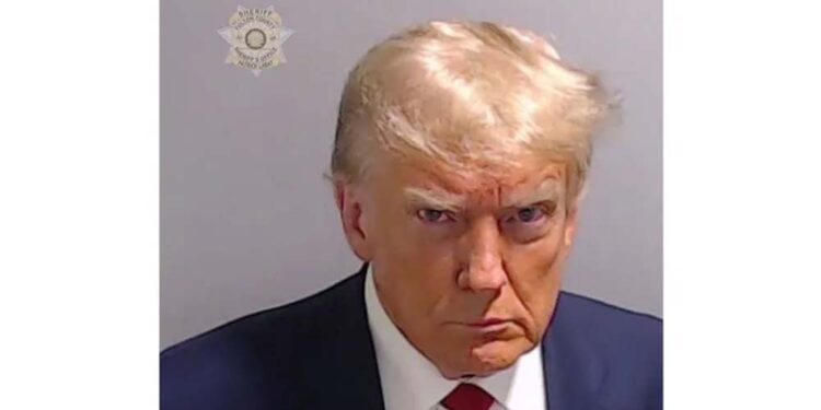 'Mugshot' de Donald Trump na polícia da Geórgia, EUA