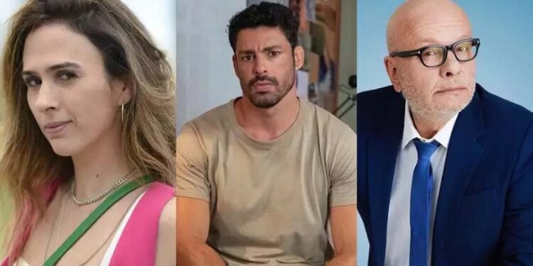 Tatá Werneck, Cauã Reymond e Marcelo Tas