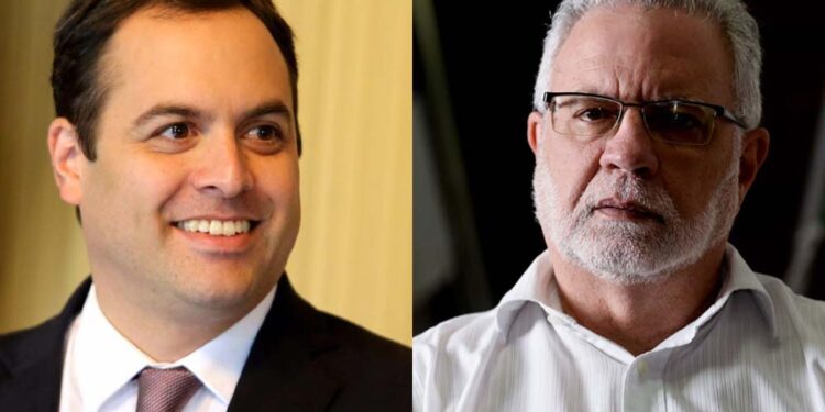 Presidente do Banco do Nordeste, Paulo Câmara, e ex-secretário estadual de Agricultura, Dilson Peixoto (PT)