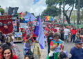 Caminhada do Grito dos Excluídos e Excluídas termina em frente à Basílica de Nossa Senhora do Carmo.