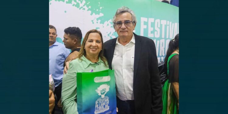 Afonso Carvalho em evento da Andelivros em Ipojuca