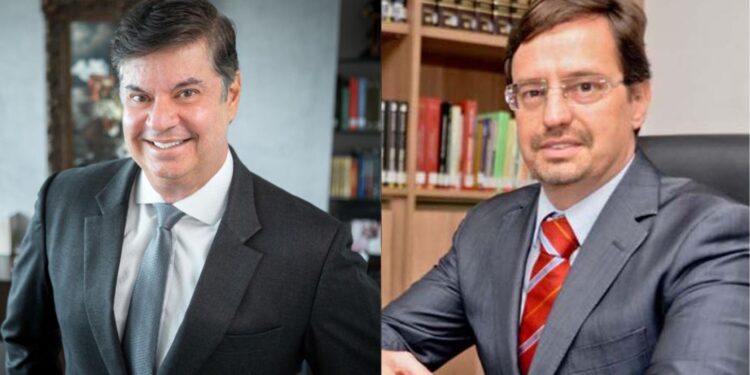 Os advogados Ademar Rigueira Neto / Eduardo Trindade (dir.)