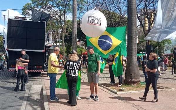 Protesto na praça da Liberdade, em 7/09/2023 | Foto: Videopress Produtora