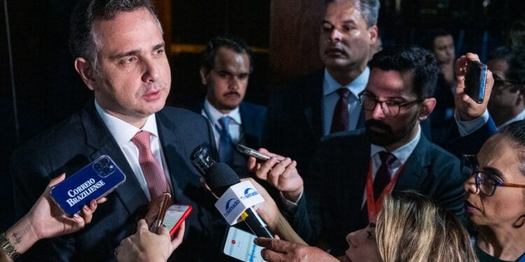 O presidente do Senado, Rodrigo Pacheco (PSD-MG)