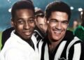 Pelé ao lado de Mané Garrincha