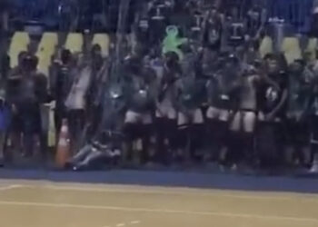 Imagens mostram estudantes de medicina em comportamento inapropriado durante torneio de vôlei feminino.