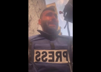 O retrato dos jornalistas que estão  na cobertura dessa guerra insana