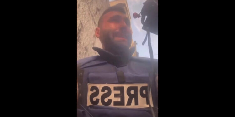 O retrato dos jornalistas que estão na cobertura dessa guerra insana