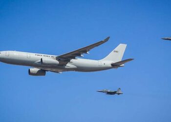 KC-30 (Airbus A330 200), da FAB tem feito operações de resgate