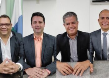 Da esquerda para a direita: Djalma Loureiro, Cesar Barros, Heleno Pedro e Marcílio da Saúde