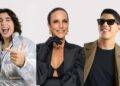 Os artistas Natanzinho, Ivete Sangalo, e Zé Vaqueiro (Da esq. para dir.)