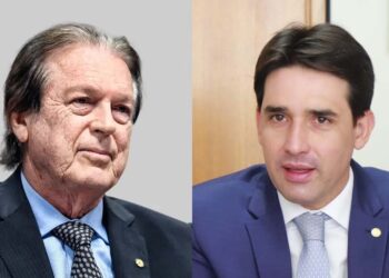 O deputado Luciano Bivar e o ministro Silvio Costa Filho