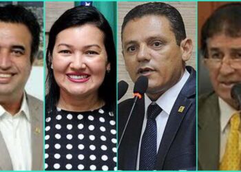 Bruno Lambreta (PSDB), Kátia das Rendeiras (Republicanos), Galego de Lajes (MDB) e Leonardo Chaves (PSDB)