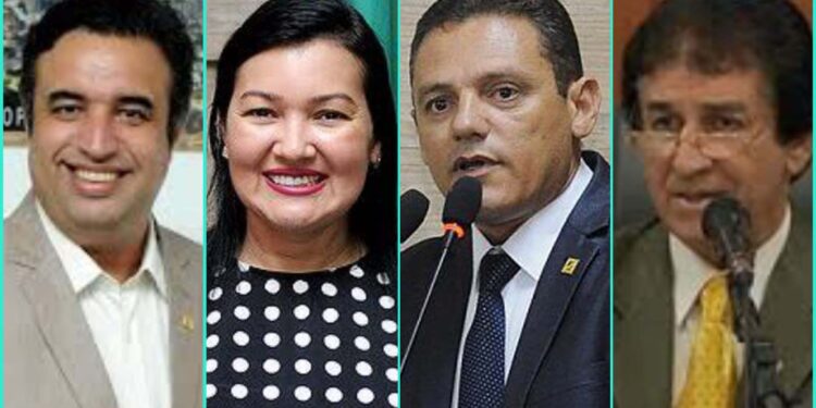 Bruno Lambreta (PSDB), Kátia das Rendeiras (Republicanos), Galego de Lajes (MDB) e Leonardo Chaves (PSDB)