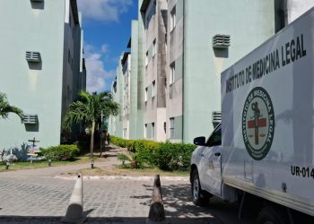 Conjunto residencial no bairro de Pau Amarelo, onde bebê morreu. Foto: Elvys Lopes/TV Globo