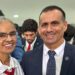 A Ministra Marina Silva, e o réu por corrupção, Sérgio Xavier (dir.)