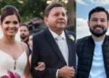 O empresário Sebastião Figueirôa (centro) e os filhos Suellen Figueirôa e Deyvson Figueirôa