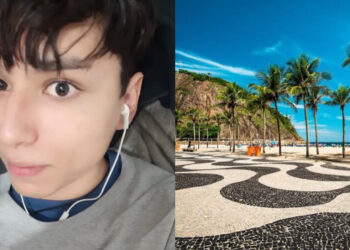 Gabriel Mongenot, de 25 anos, morreu a facadas na Praia de Copacabana, no Rio