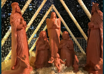 Tumulto nas redes sociais após desaparecimento do menino Jesus no presépio do Parque das Graças.