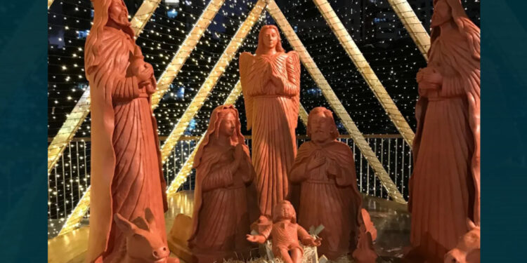 Tumulto nas redes sociais após desaparecimento do menino Jesus no presépio do Parque das Graças.