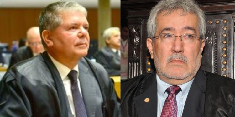 O Des. Ricardo Paes Barreto (esq.) e o seu 1º Vice-presidente, o Des. Fausto Campos