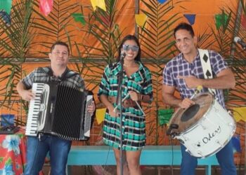 Alexandre Neto (esq.) e o Rilmar Nascimento (dir.), tocavam juntos.