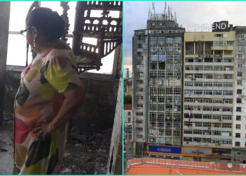 Moradora do Edifício AIP critica promessas vazias de Múcio Aguiar em relação à restauração do local.