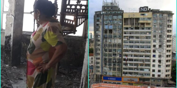 Moradora do Edifício AIP critica promessas vazias de Múcio Aguiar em relação à restauração do local.