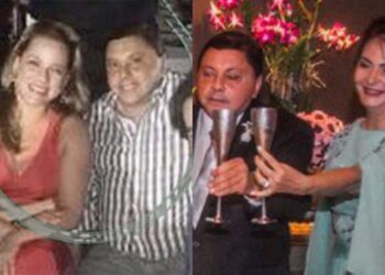 Fabiana Rabin e Sebastião Figueiroa (à esq.). O empresário e Sandra Mendonça (à dir.)