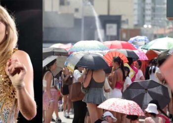 Público enfrentou horas na fila e calor de 42ºC antes de adiamento