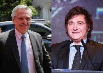 Alberto Fernandes e Milei estão reunidos na residência presidencial.