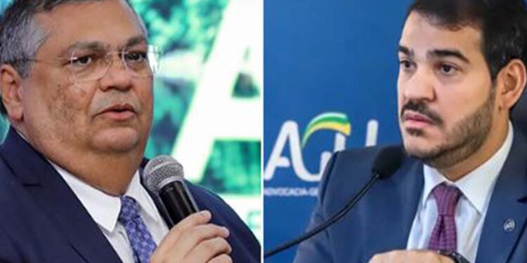 Flávio Dino (Ministro da Justiça) e Jorge Messias (AGU)