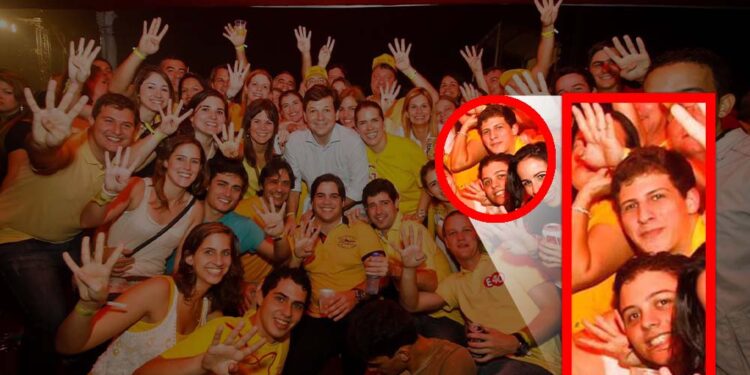 João Campos e Bruno de Andrade Lima, comemorando a reeleição de Geraldo Julio no Espaço 40