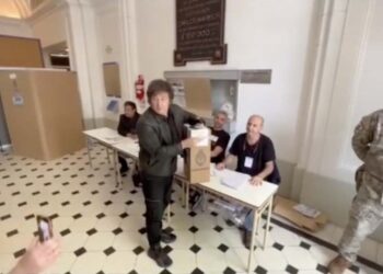 Javier Milei, candidato à Presidência da Argentina pela coalizão La Libertad Avanza