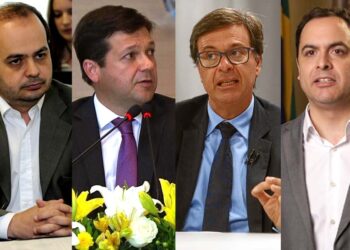 Renato Thiebault, Geraldo Julio, Gilson Machado e Paulo Câmara (esq. para dir.)