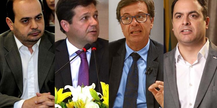 Renato Thiebault, Geraldo Julio, Gilson Machado e Paulo Câmara (esq. para dir.)