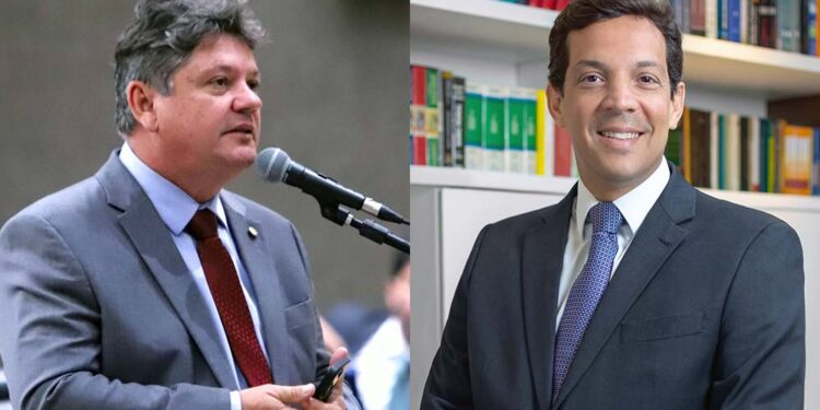 Sileno Guedes, do PSB (á esq) e Carlos Teves (TCE)