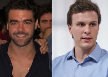 João Clementino de Souza Coelho (esq.), primo de Miguel Coelho (dir.)