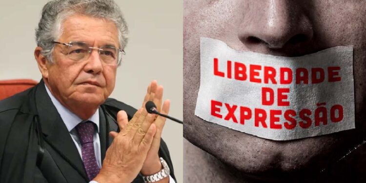 O ministro aposentado do STF, Marco Aurélio Mello (esq.)